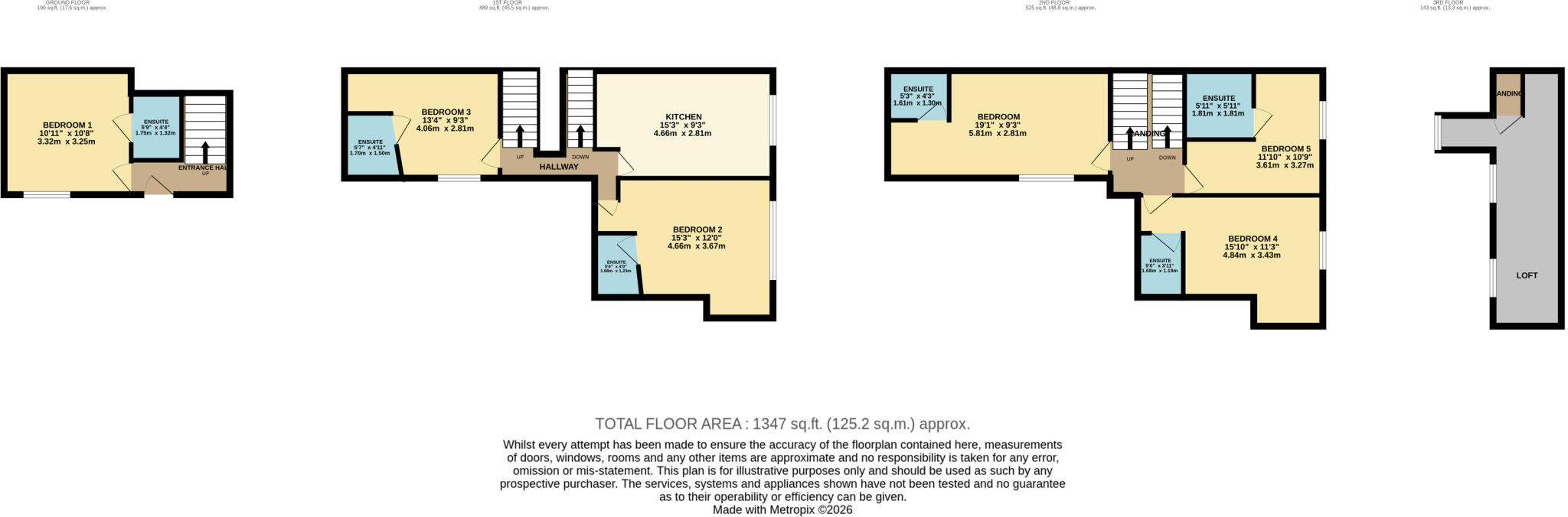 207A Mansfield Road, Nottingham, Nottinghamshire NG1 3FS floorplan