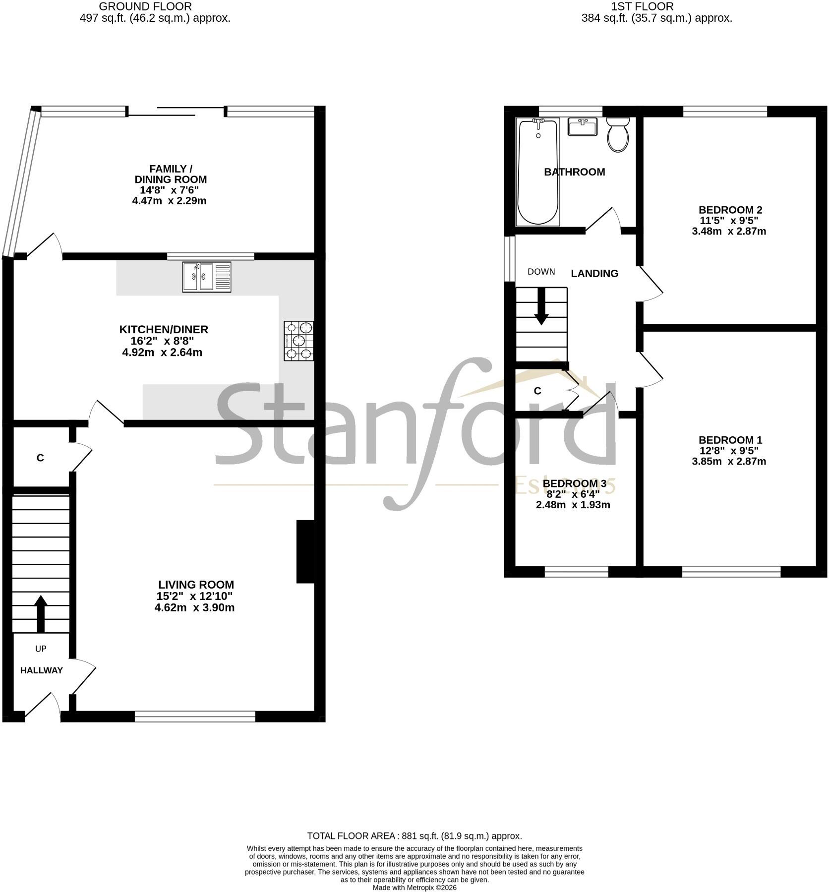 Tenterton Avenue, Southampton, Hampshire, SO19 floorplan