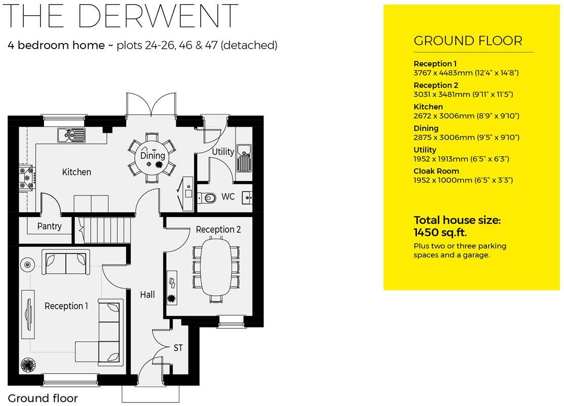 Plot 47 The Derwent, Crickley Fields, Brockworth floorplan