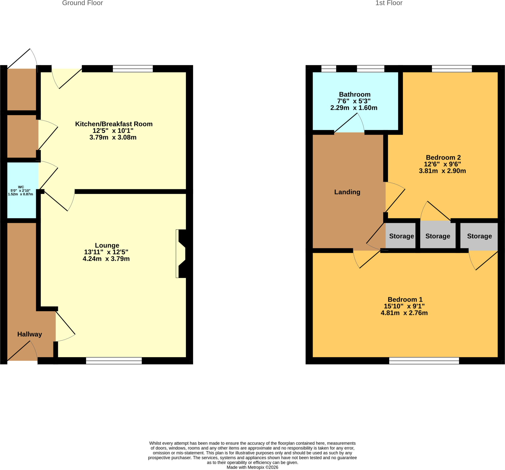 Nellan Crescent, Smallthorne, Stoke-on-trent, ST6 floorplan