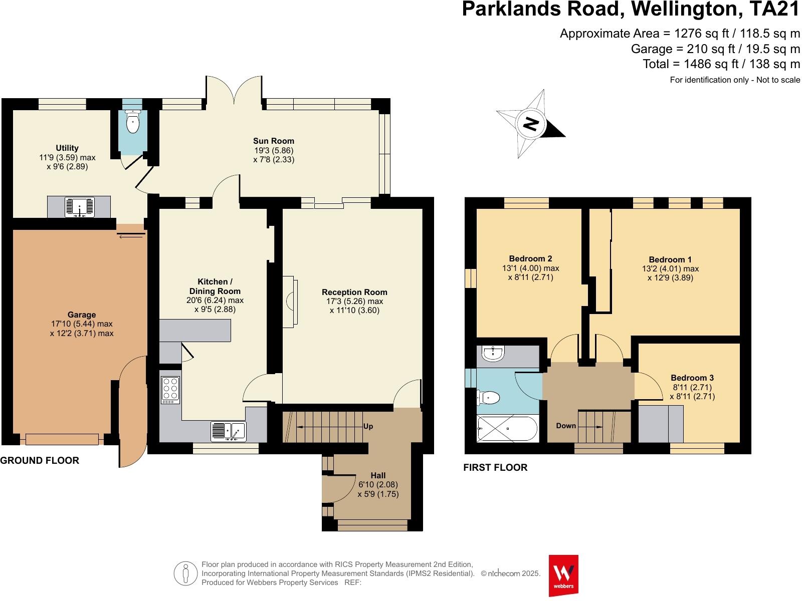 Parklands Road, Wellington, Somerset, TA21 floorplan