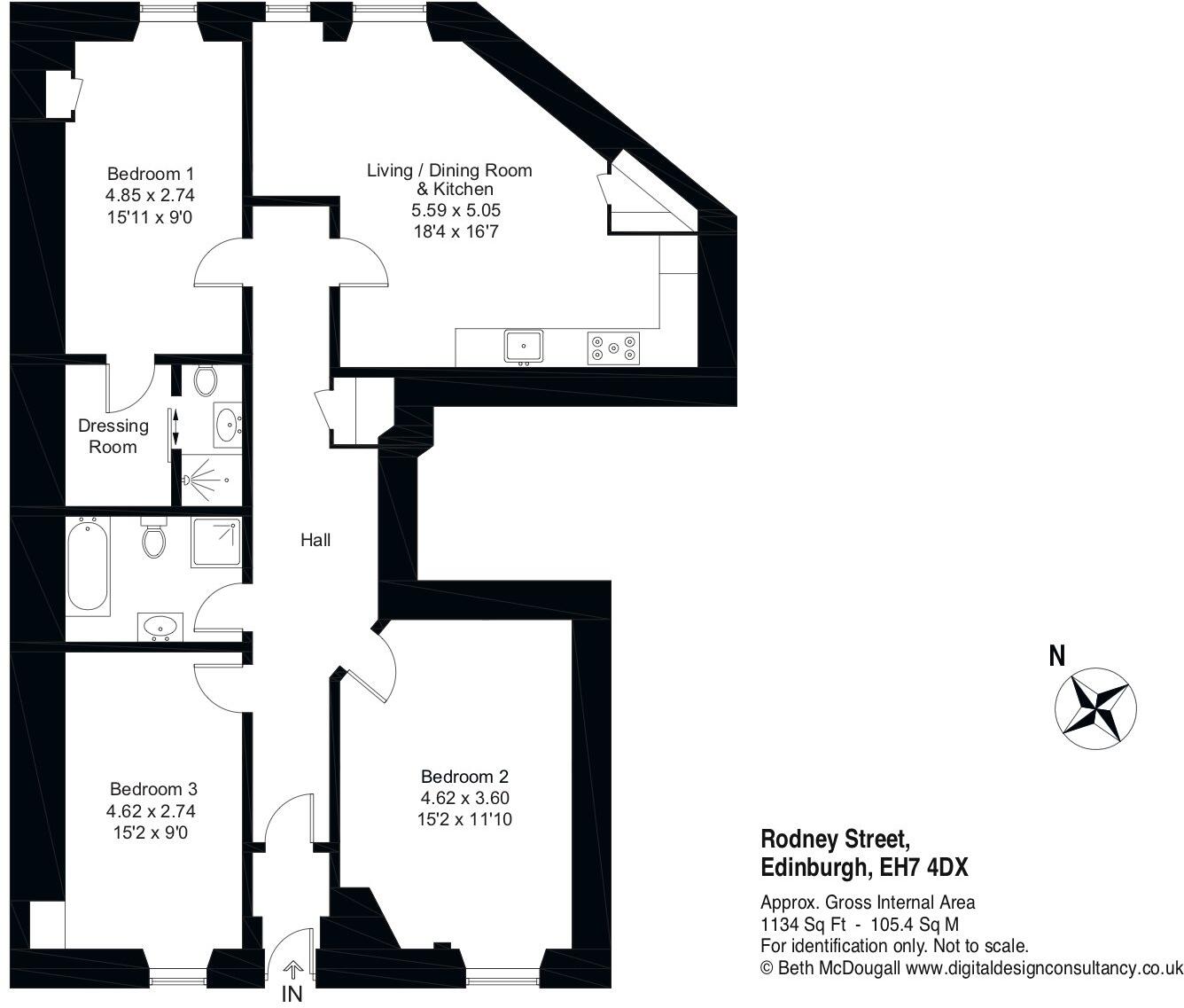 Rodney Street, Canonmills, Edinburgh floorplan