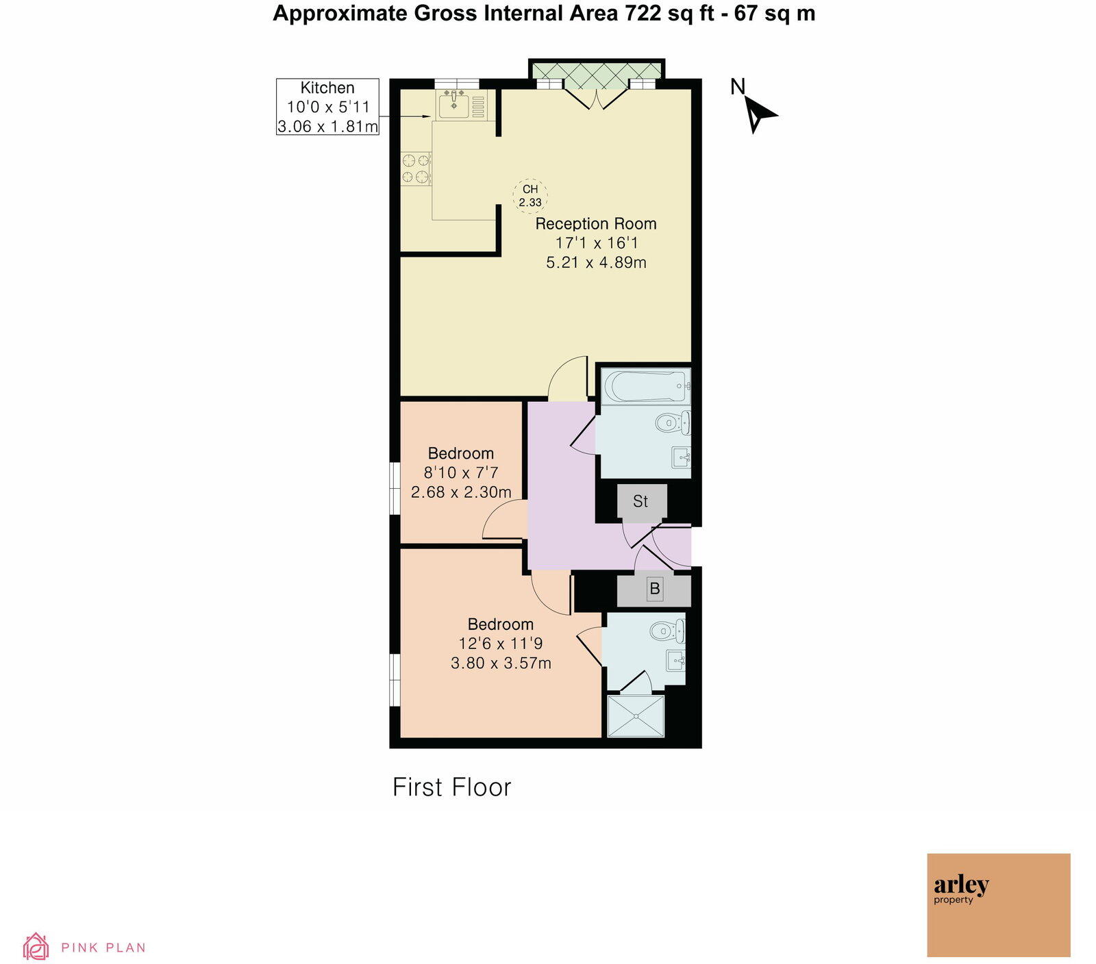 Belvedere Place, London, SW2 5TD floorplan