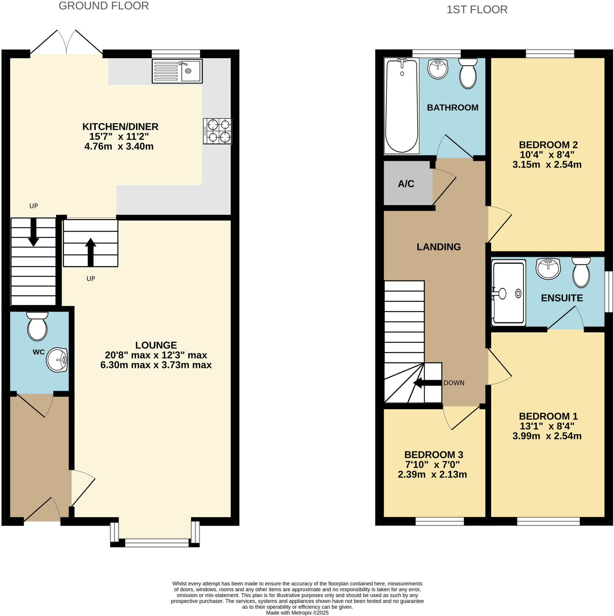 Oak Close, Bickington, Barnstaple, Devon, EX31 floorplan