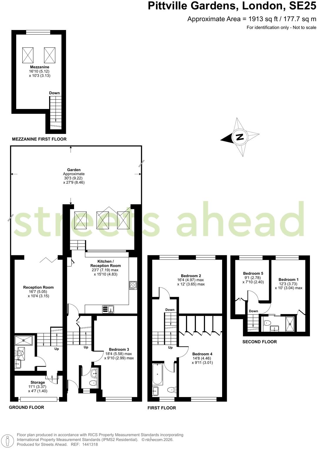 Pittville Gardens, London, SE25 floorplan