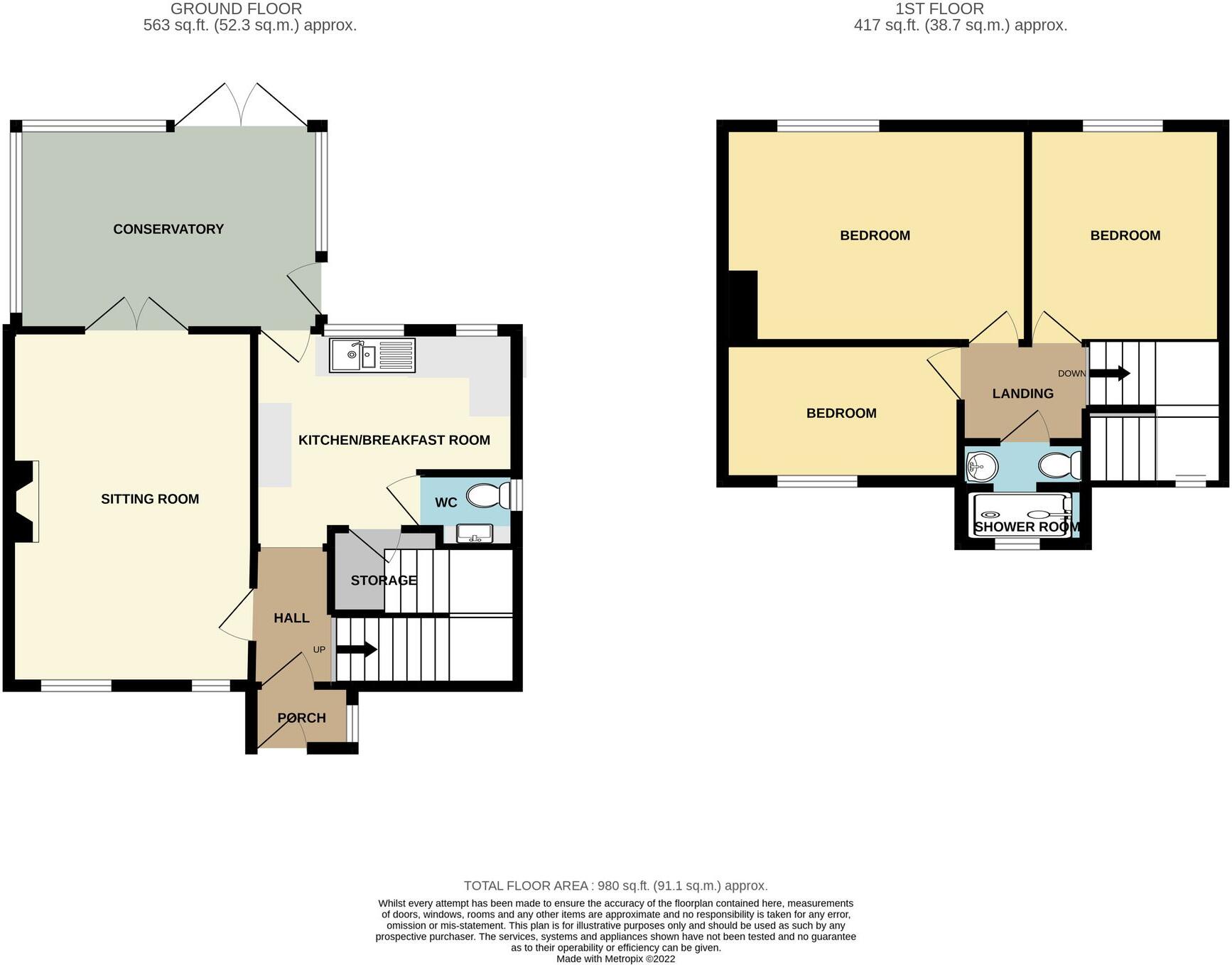 Alexandra Road, Wellington, TA21 floorplan