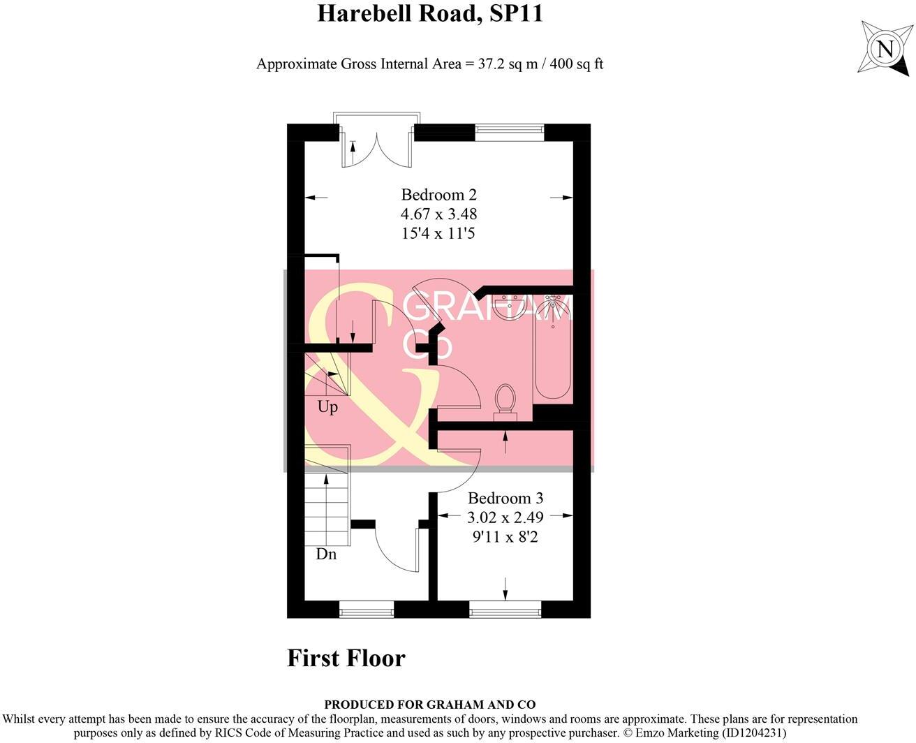 Harebell Road, Andover floorplan