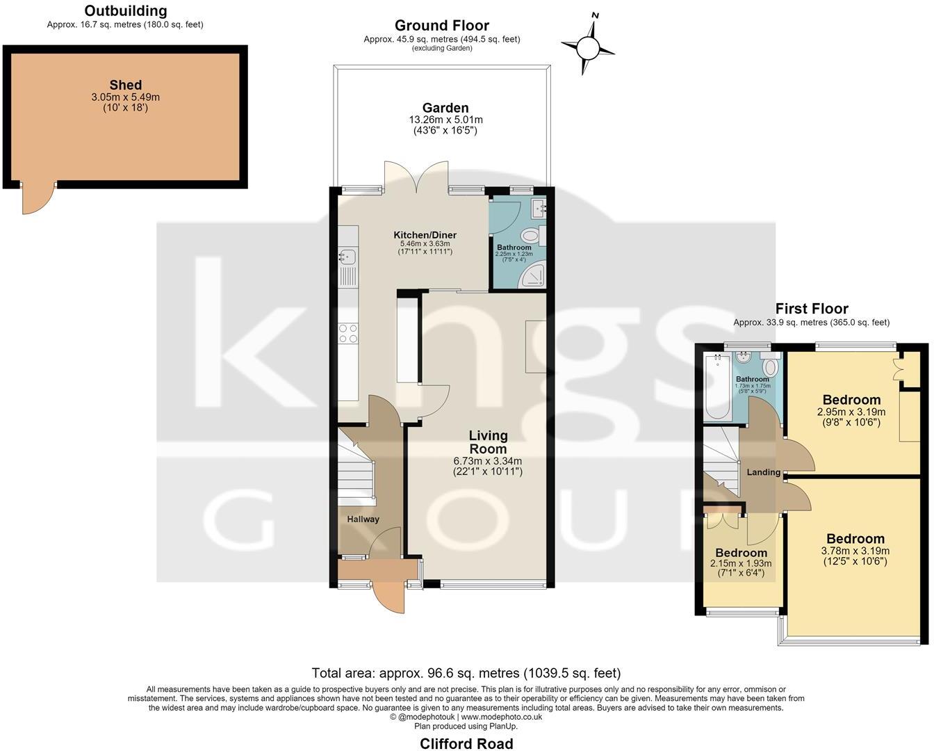 Clifford Road, Edmonton, N9 floorplan