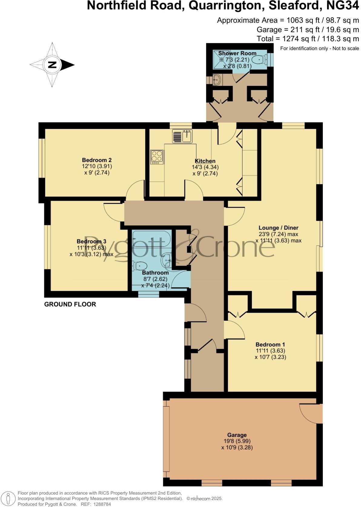 Northfield Road, Quarrington, Sleaford, Lincolnshire, NG34 floorplan