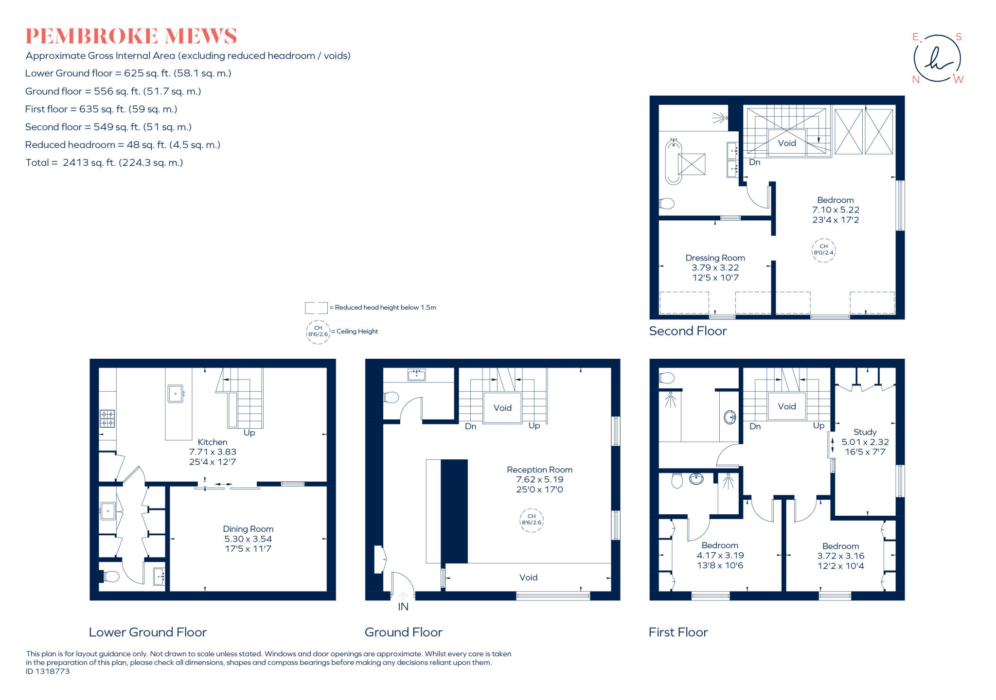 Pembroke Mews London W8 floorplan