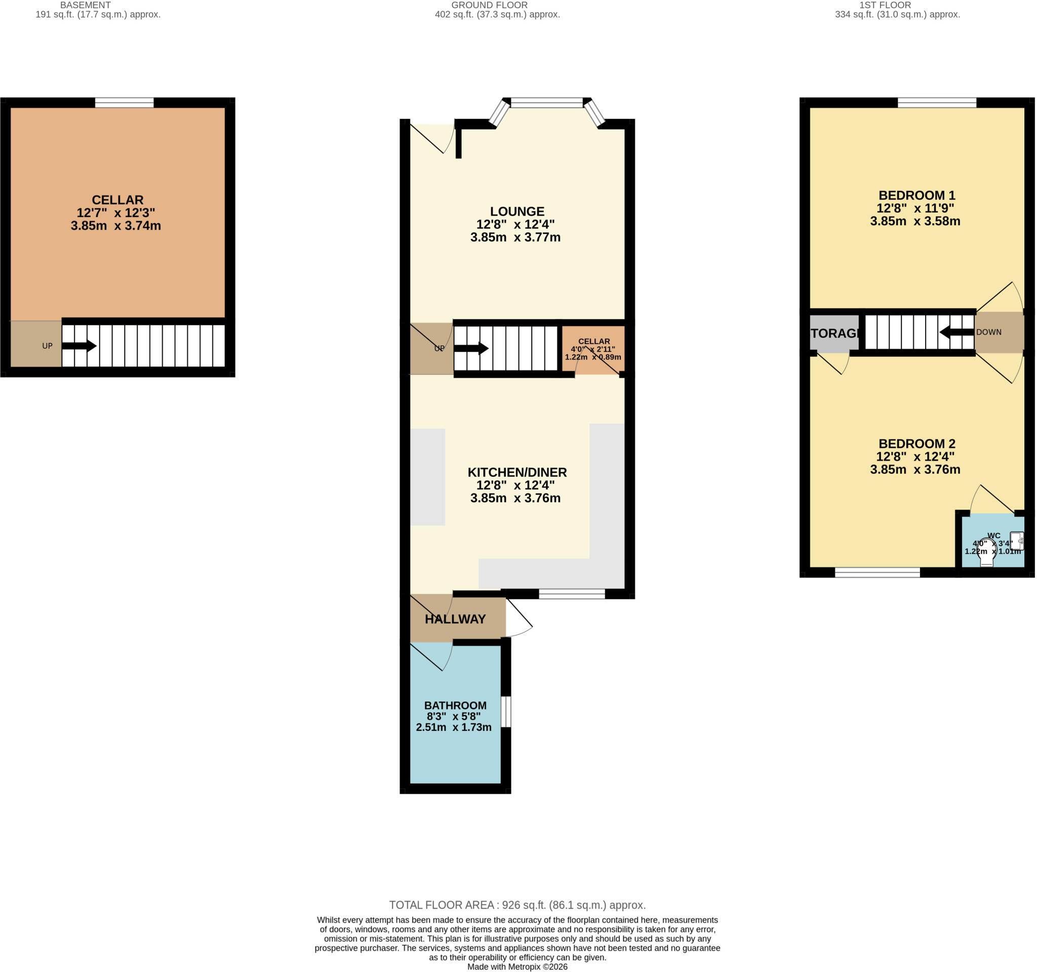 Osborne Road, Davenport, Stockport, SK2 floorplan