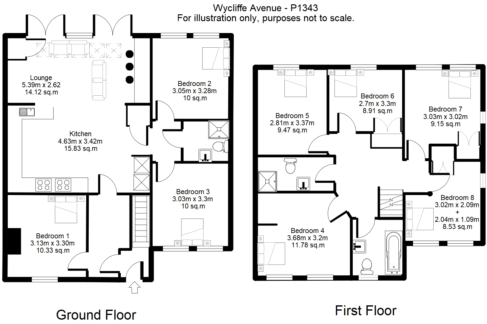 Wycliffe Avenue, Hull Road floorplan