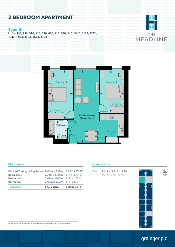 The Headline, Leeds Leeds LS1 floorplan