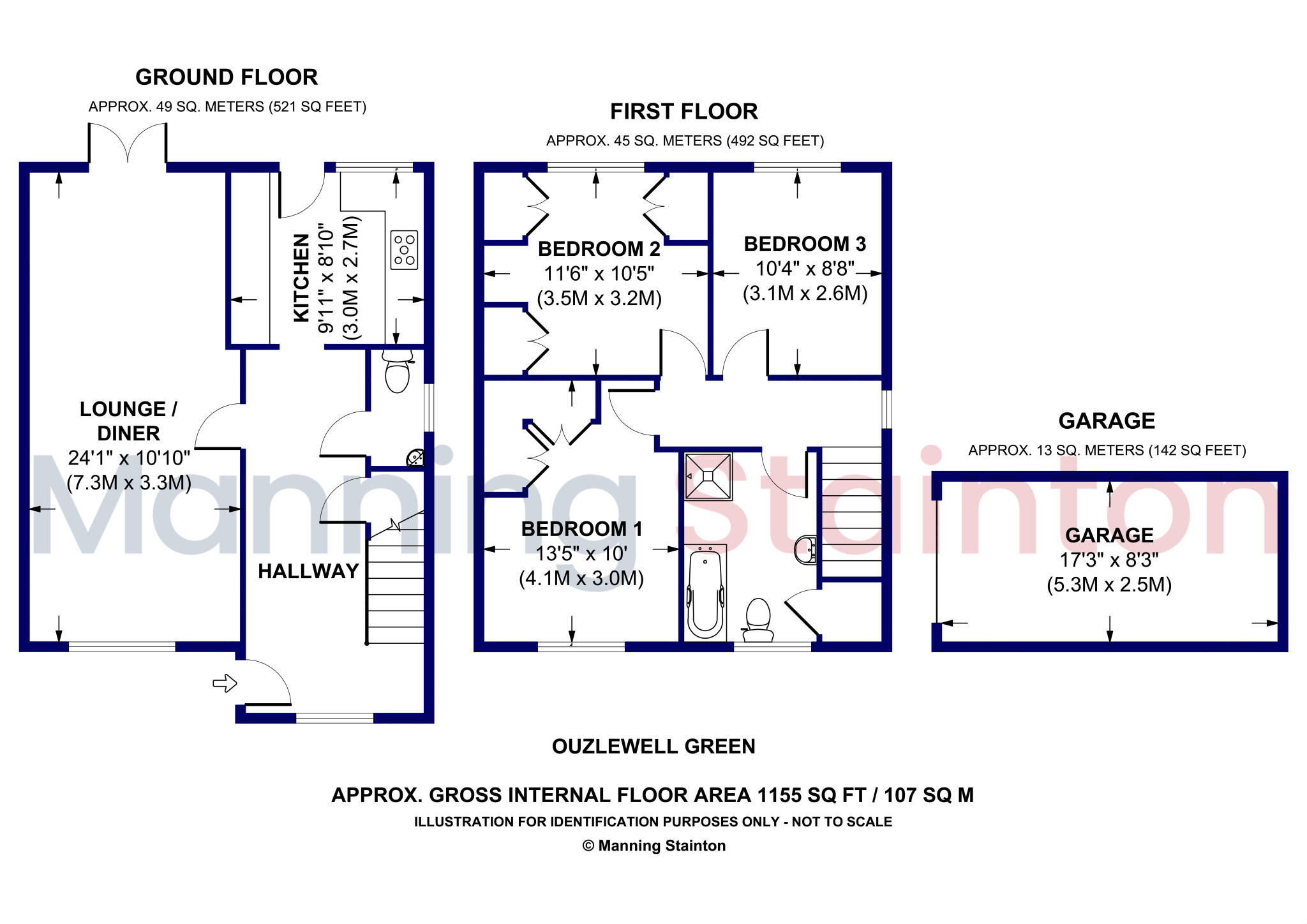 Ouzlewell Green, Lofthouse, Wakefield, West Yorkshire floorplan