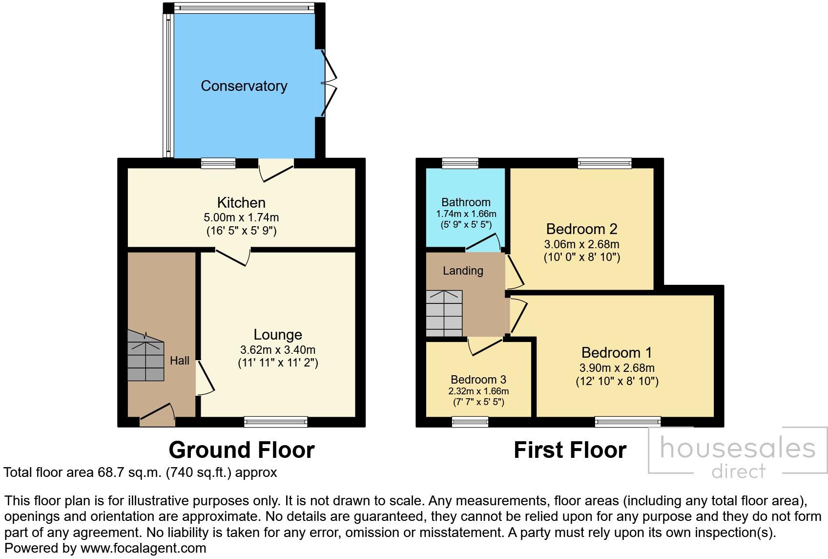 Princes Road, Ellesmere Port, CH65 floorplan