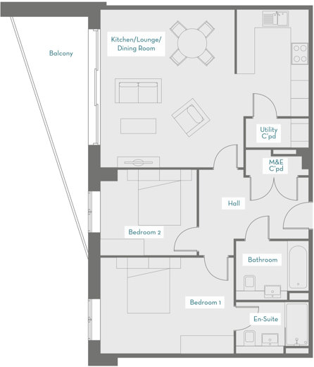 Paul Street, Taunton, Somerset, TA1 floorplan