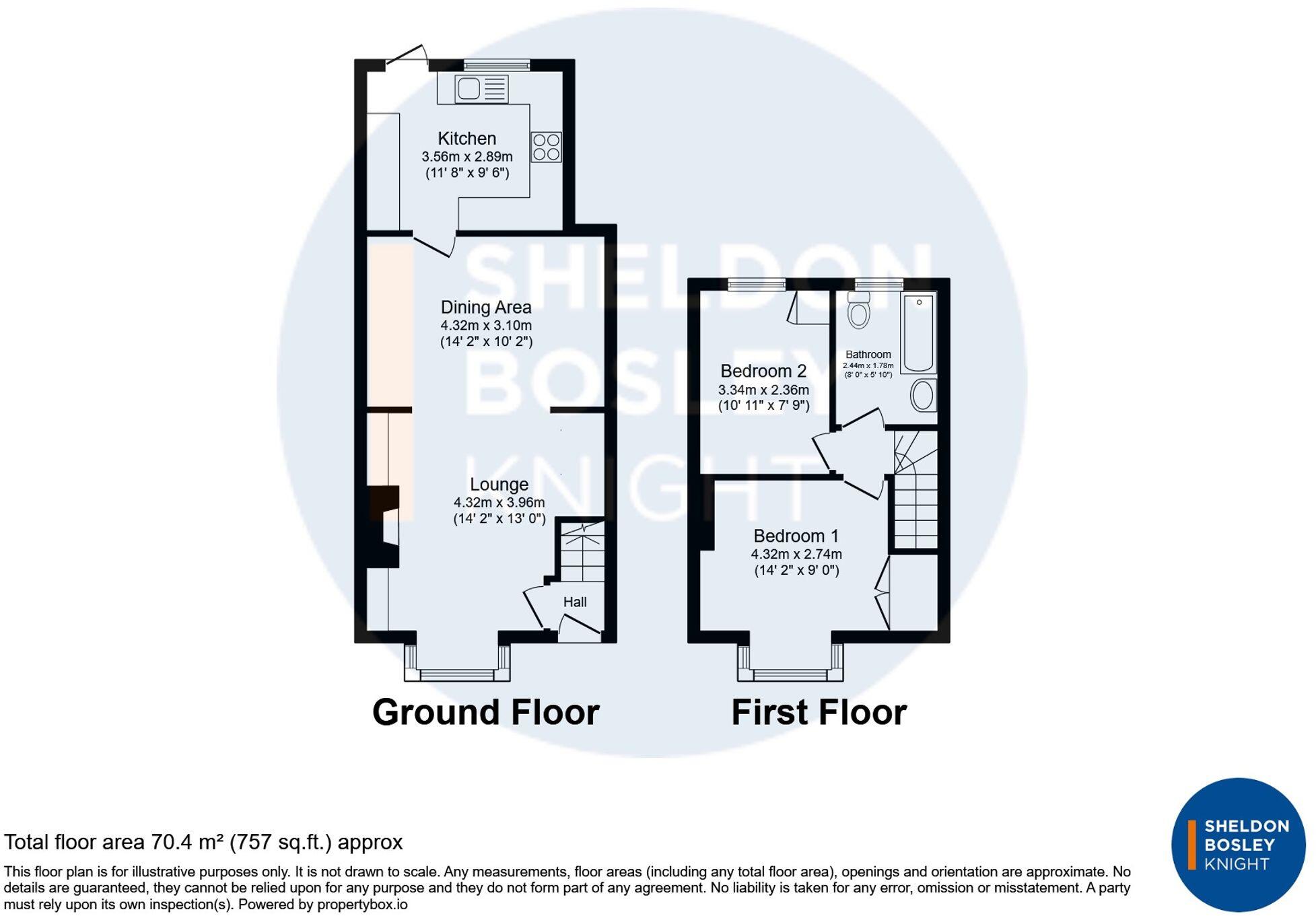 Kings Road, Evesham, WR11 floorplan