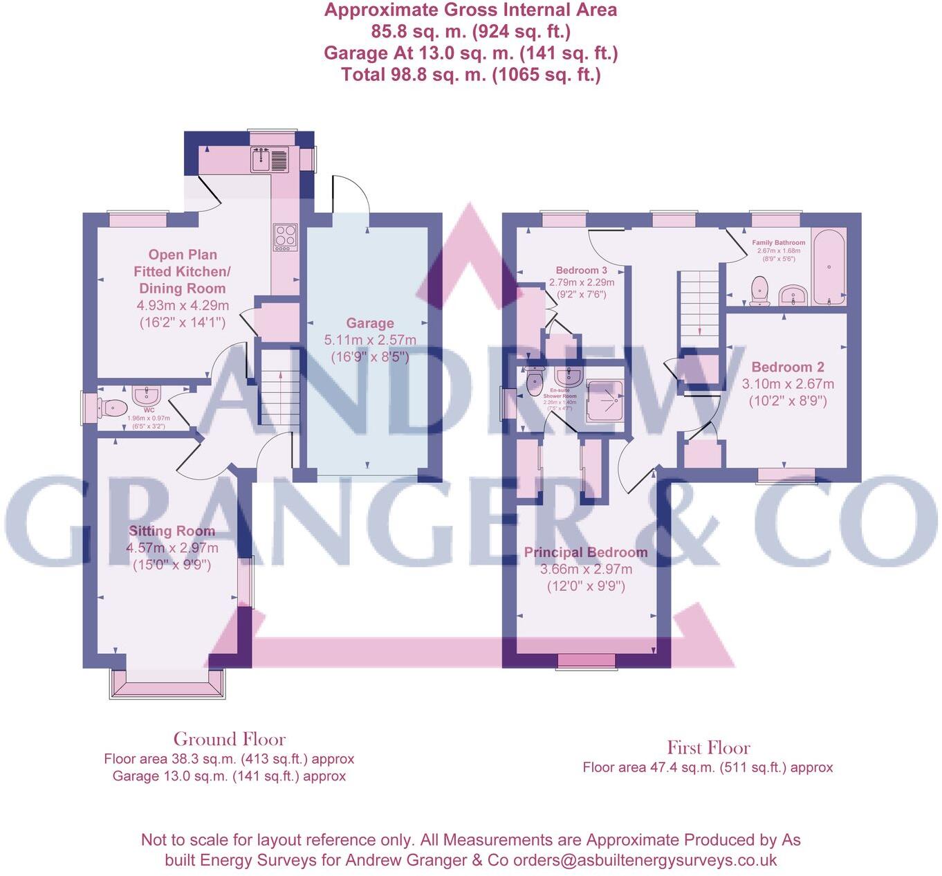 Wych Elm Road, Oadby, LE2 floorplan