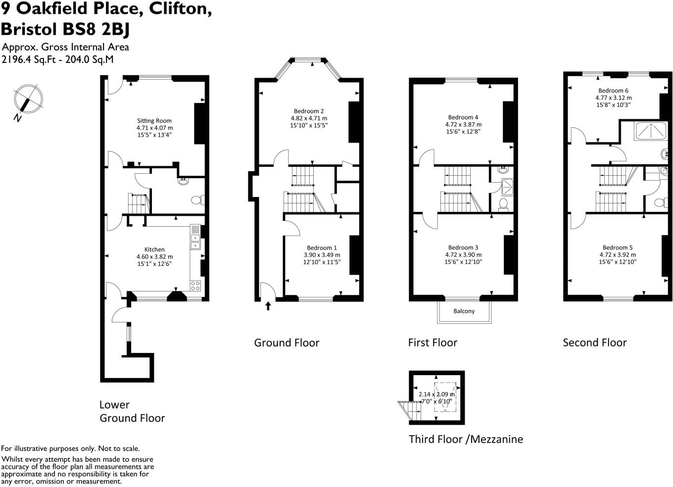 Oakfield Place, Clifton, Bristol, BS8 floorplan