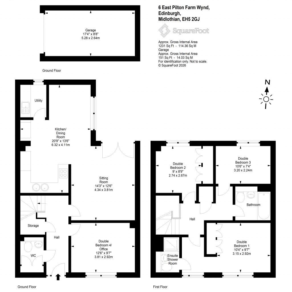 6 East Pilton Farm Wynd, Edinburgh, EH5 2GJ floorplan