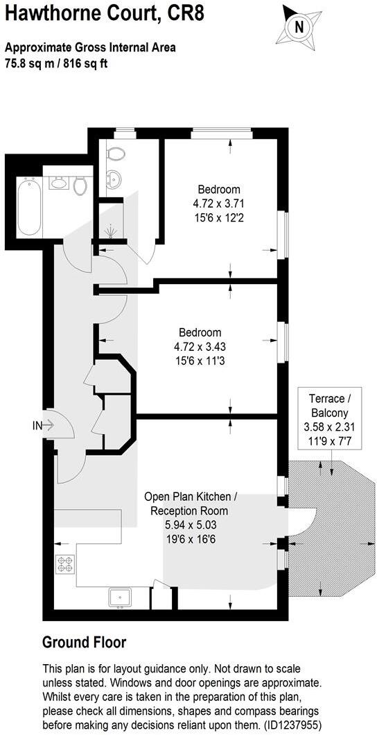 Woodcote Valley Road, Purley floorplan