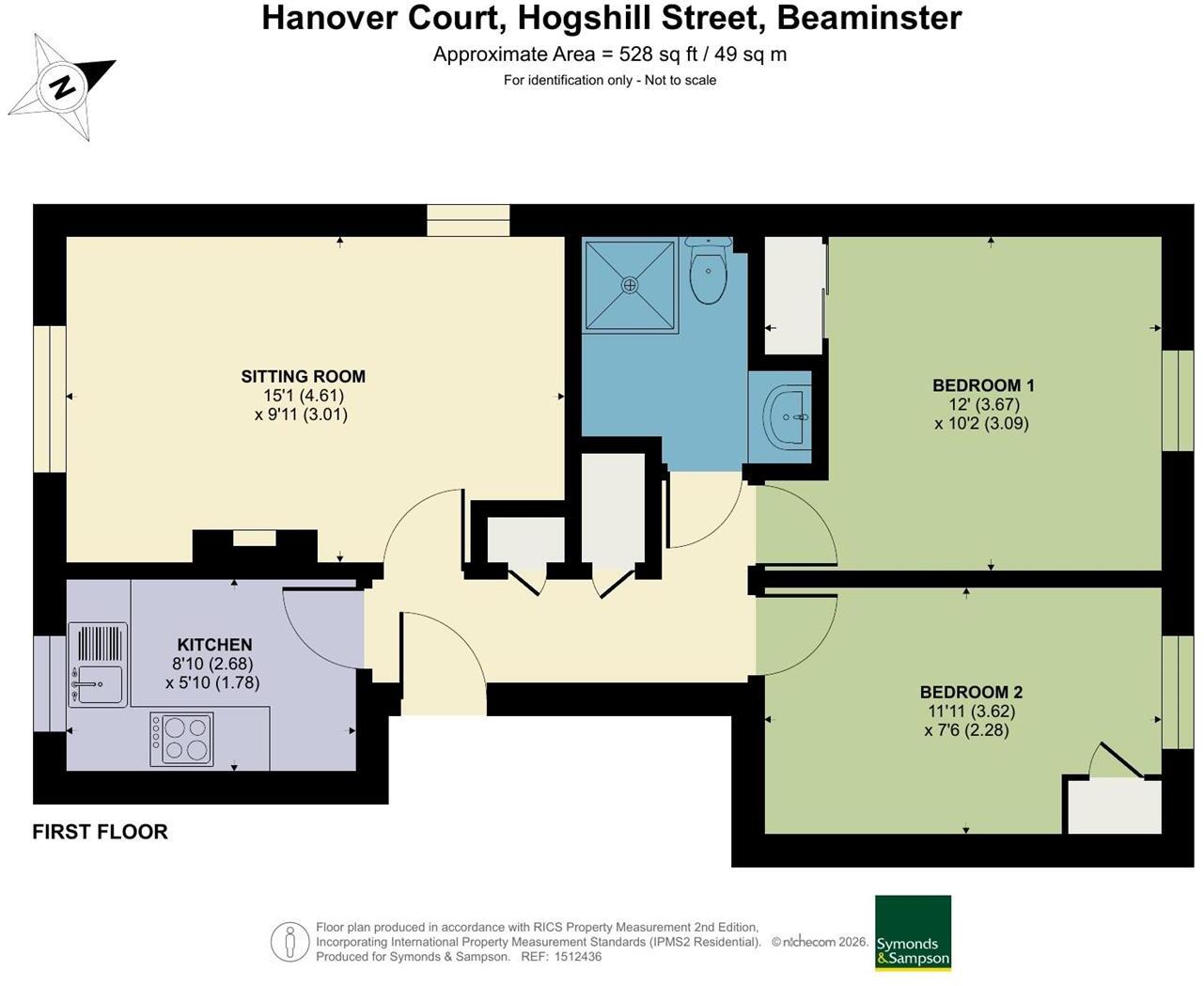 Hanover Court, Beaminster, Dorset floorplan