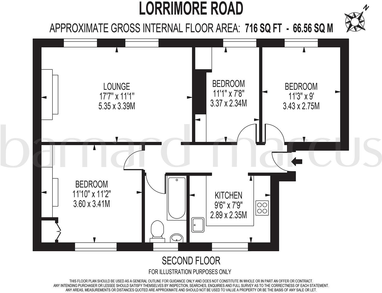 Lorrimore Road, London floorplan