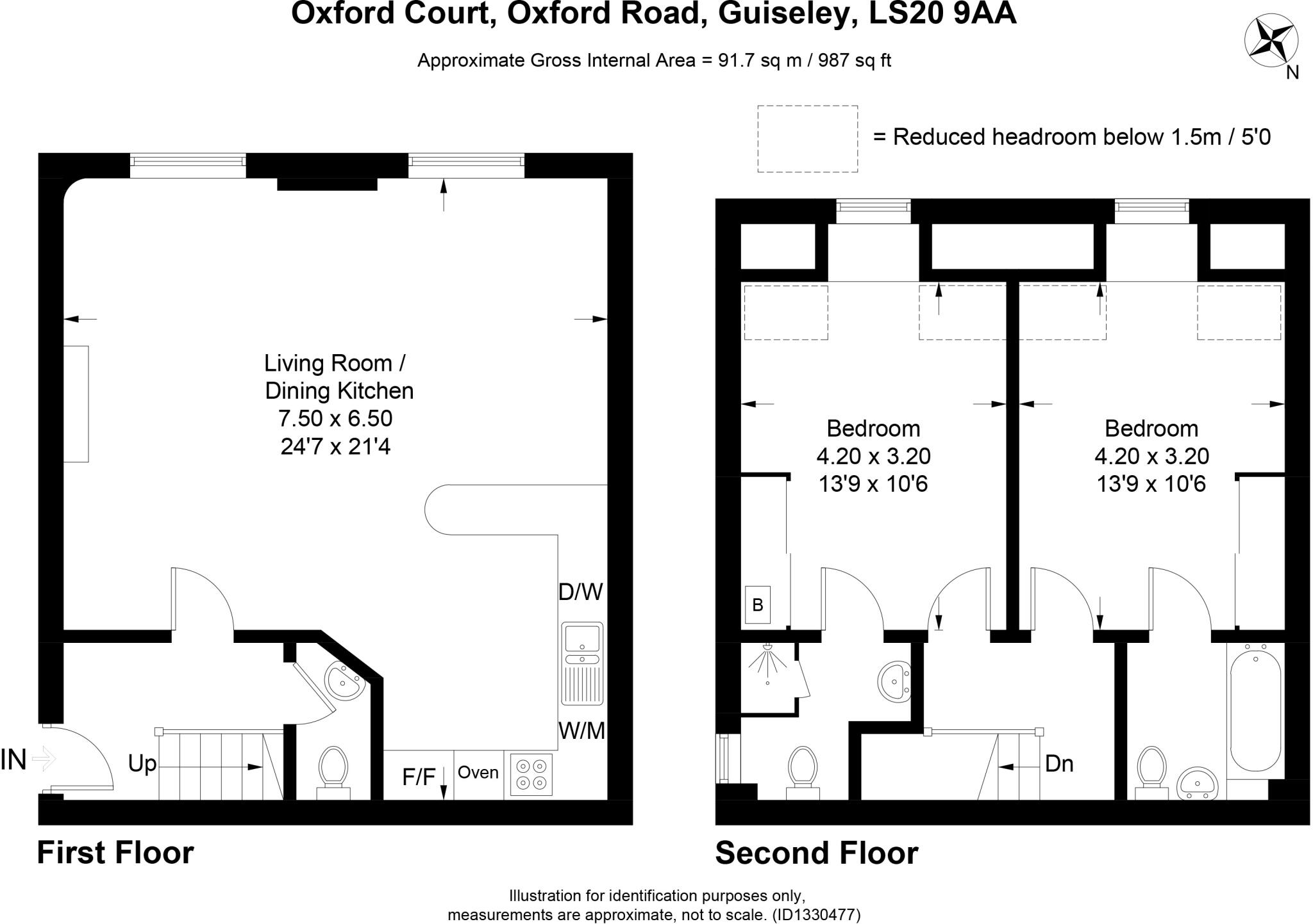 Oxford Court Apartments, Oxford Road, Guiseley, Leeds floorplan