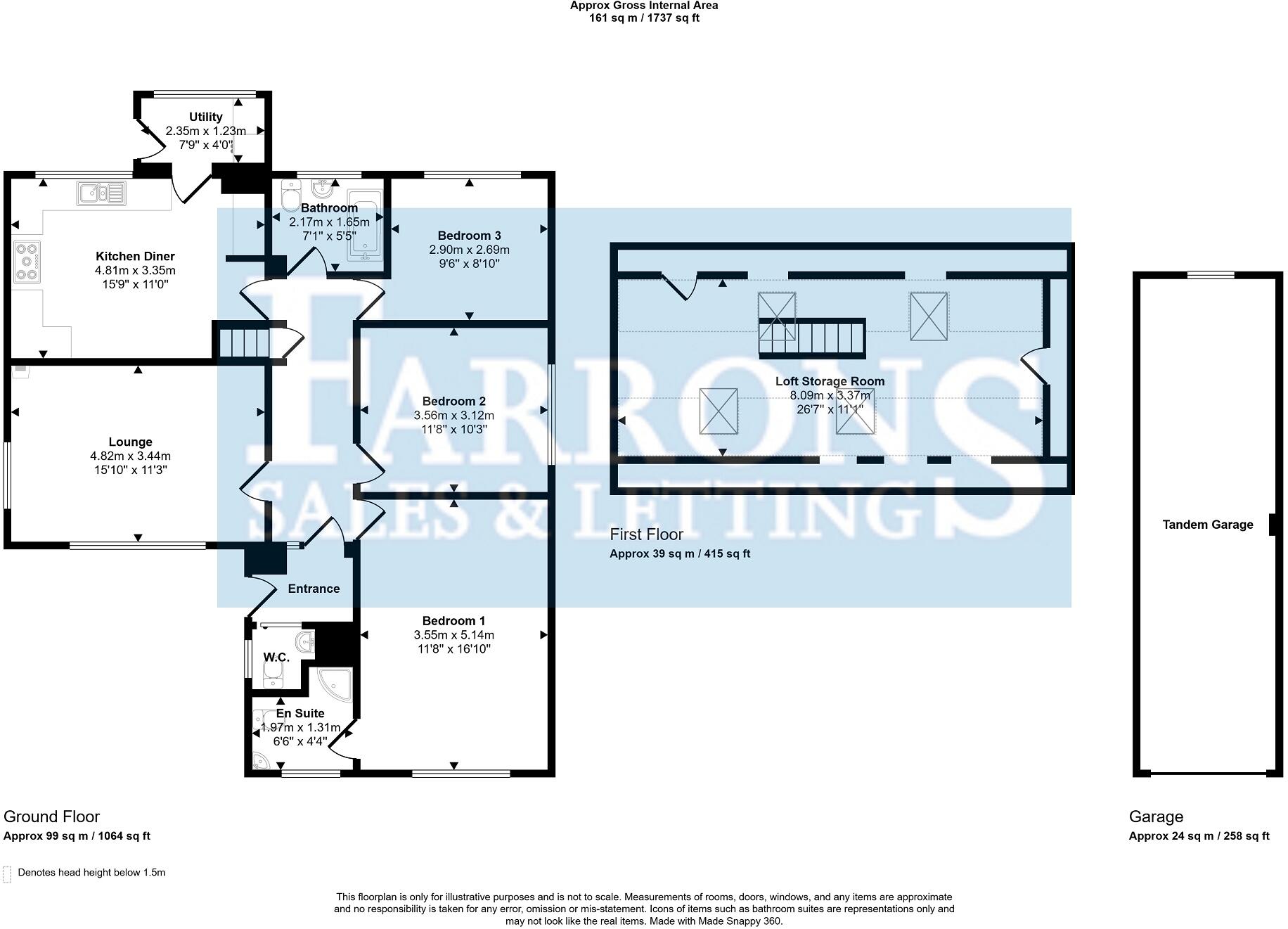 Helens Road, Sandford, Winscombe, North Somerset. BS25 5PD floorplan