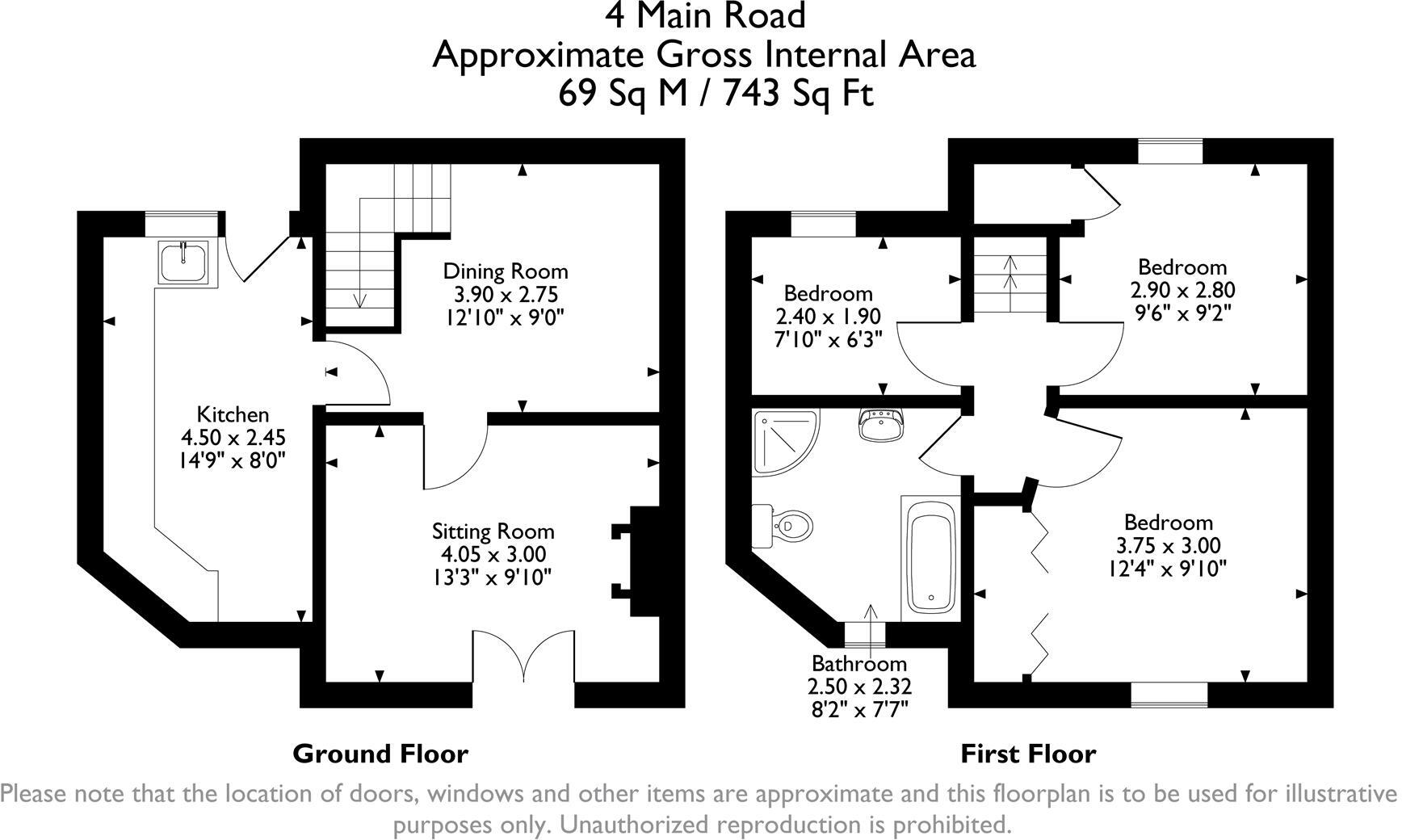 Main Road, Whatstandwell, Matlock floorplan
