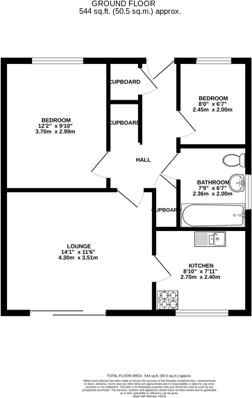 Hastings Court, Bedlington, NE22 floorplan
