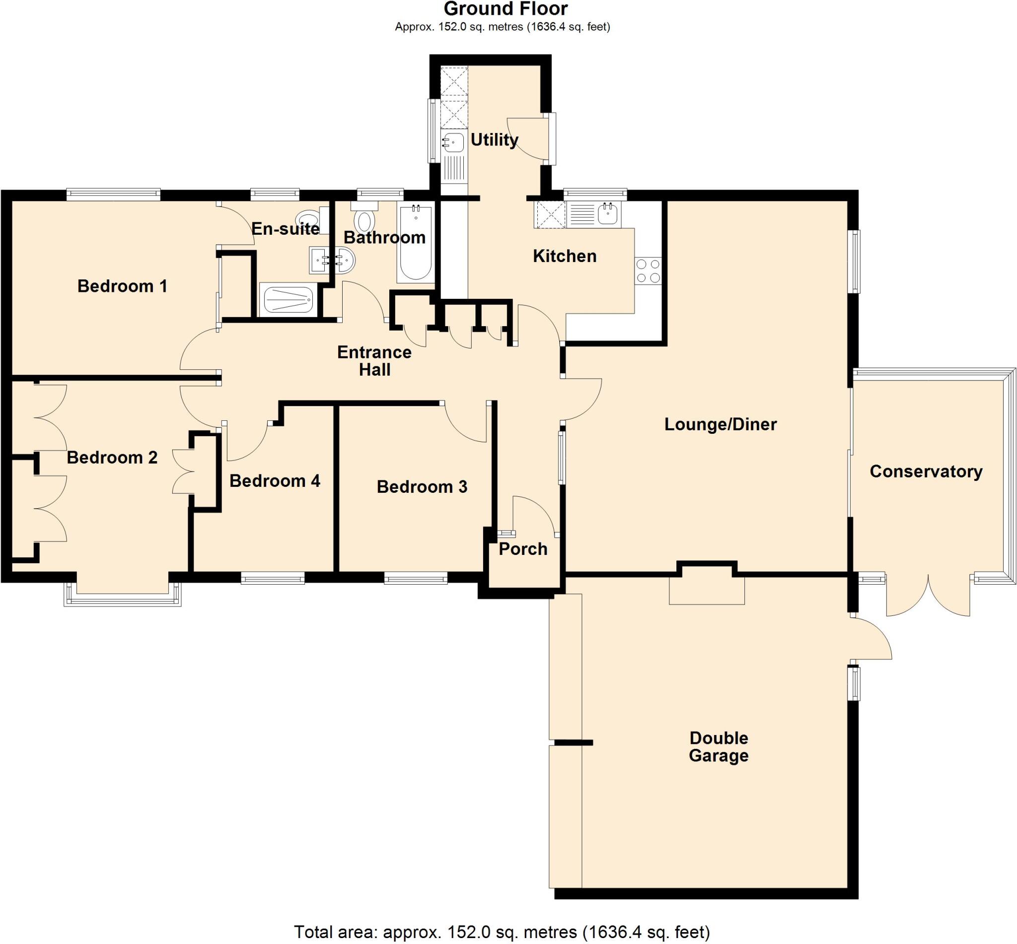 Bramley Close, Ledbury floorplan