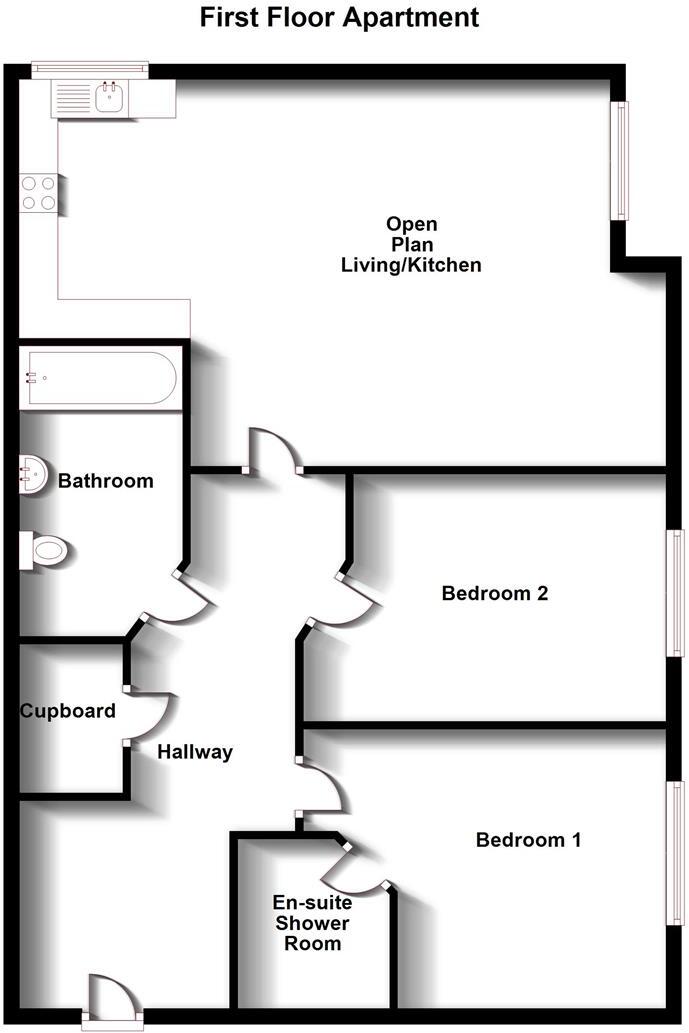Marlowe Court, Shakespeare Gardens, Rugby floorplan