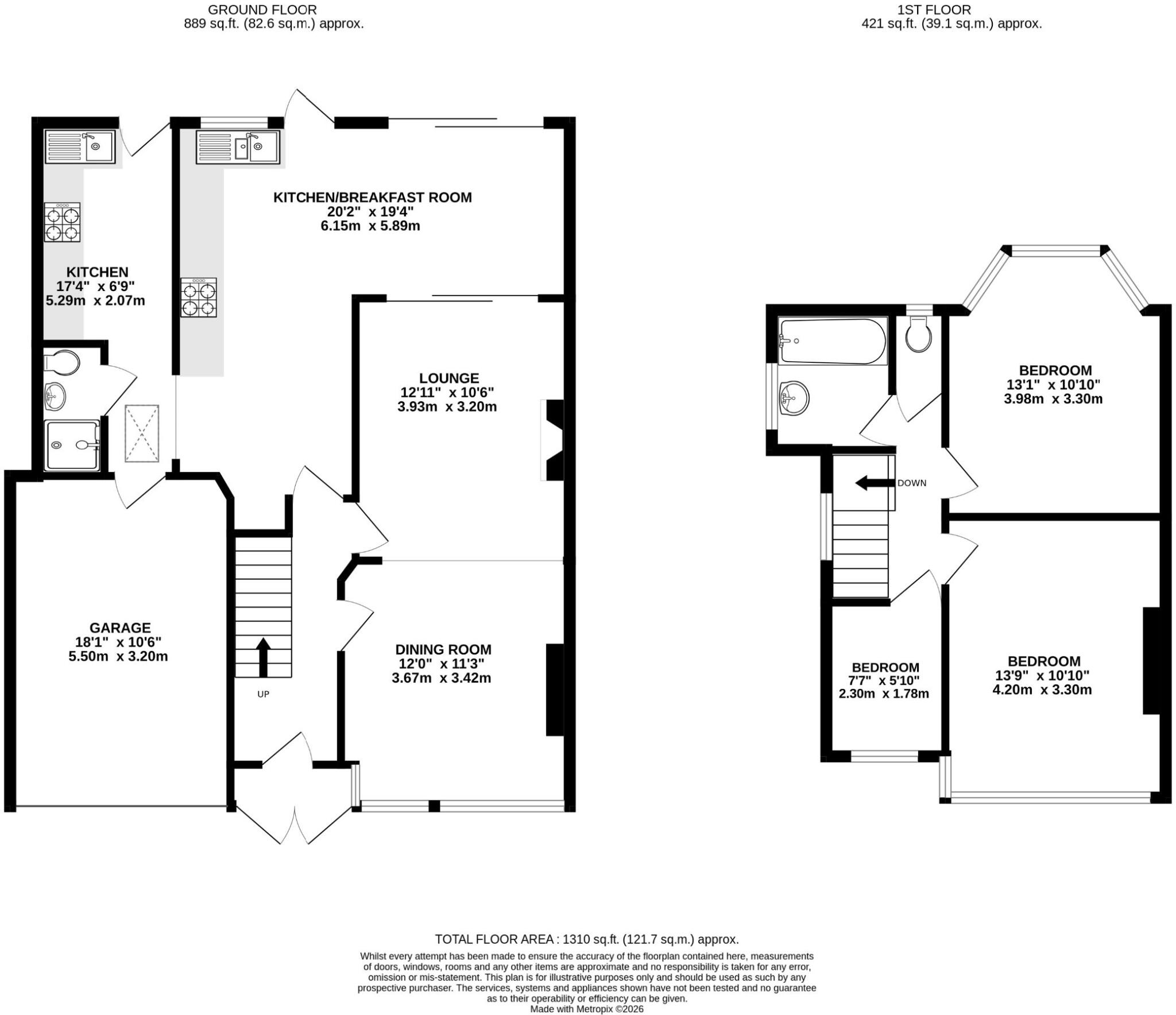 Lowther Drive, EN2 7JW floorplan