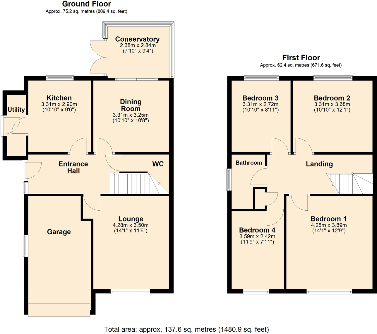 School Lane, Quedgeley, Gloucester, GL2 4UH floorplan