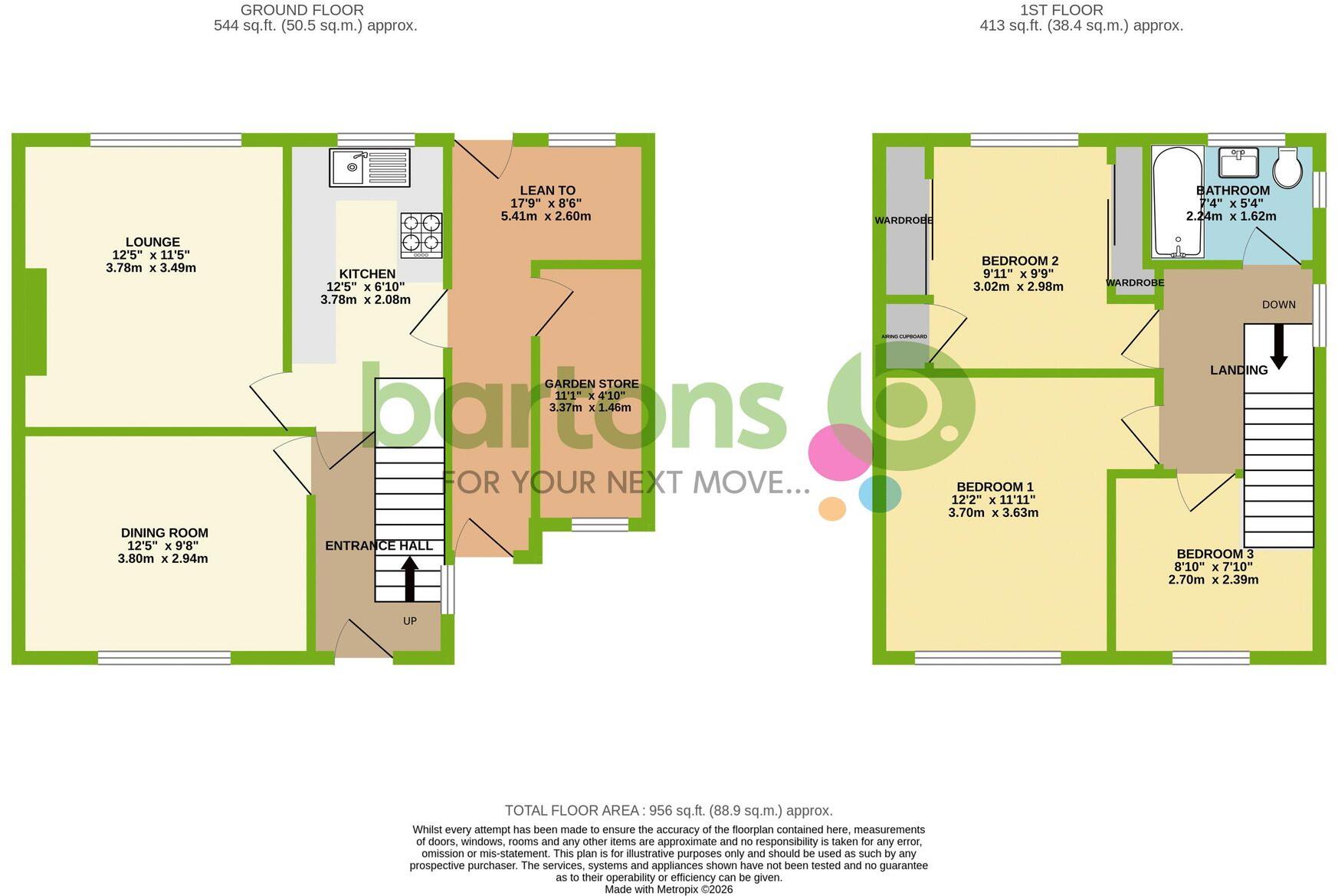 Dewhill Avenue, Whiston, S60 floorplan