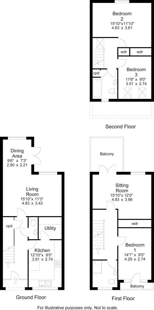 Warren Lodge Gardens, Savile Park, Halifax floorplan
