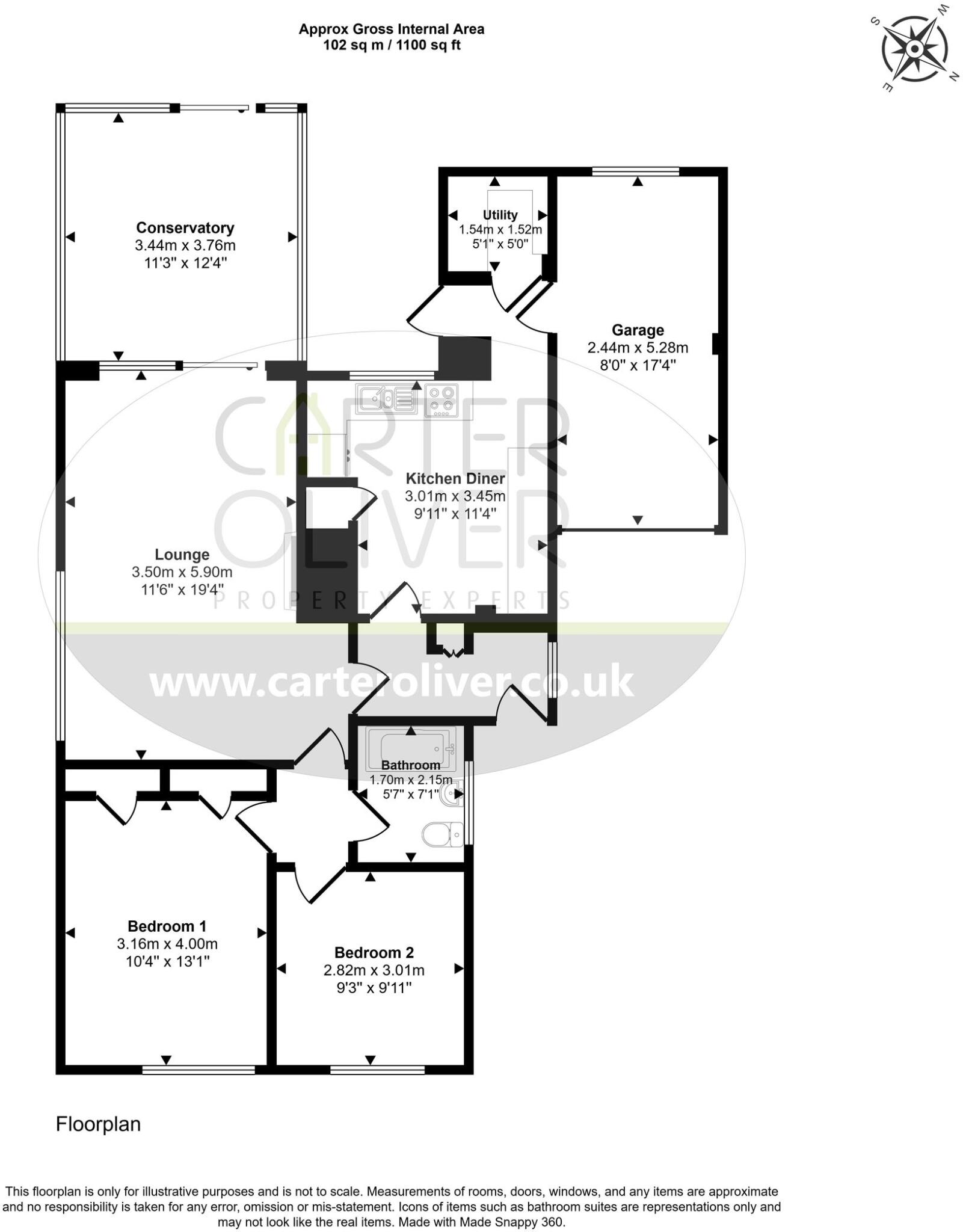 Whiteoaks Road, Oadby, LE2 floorplan