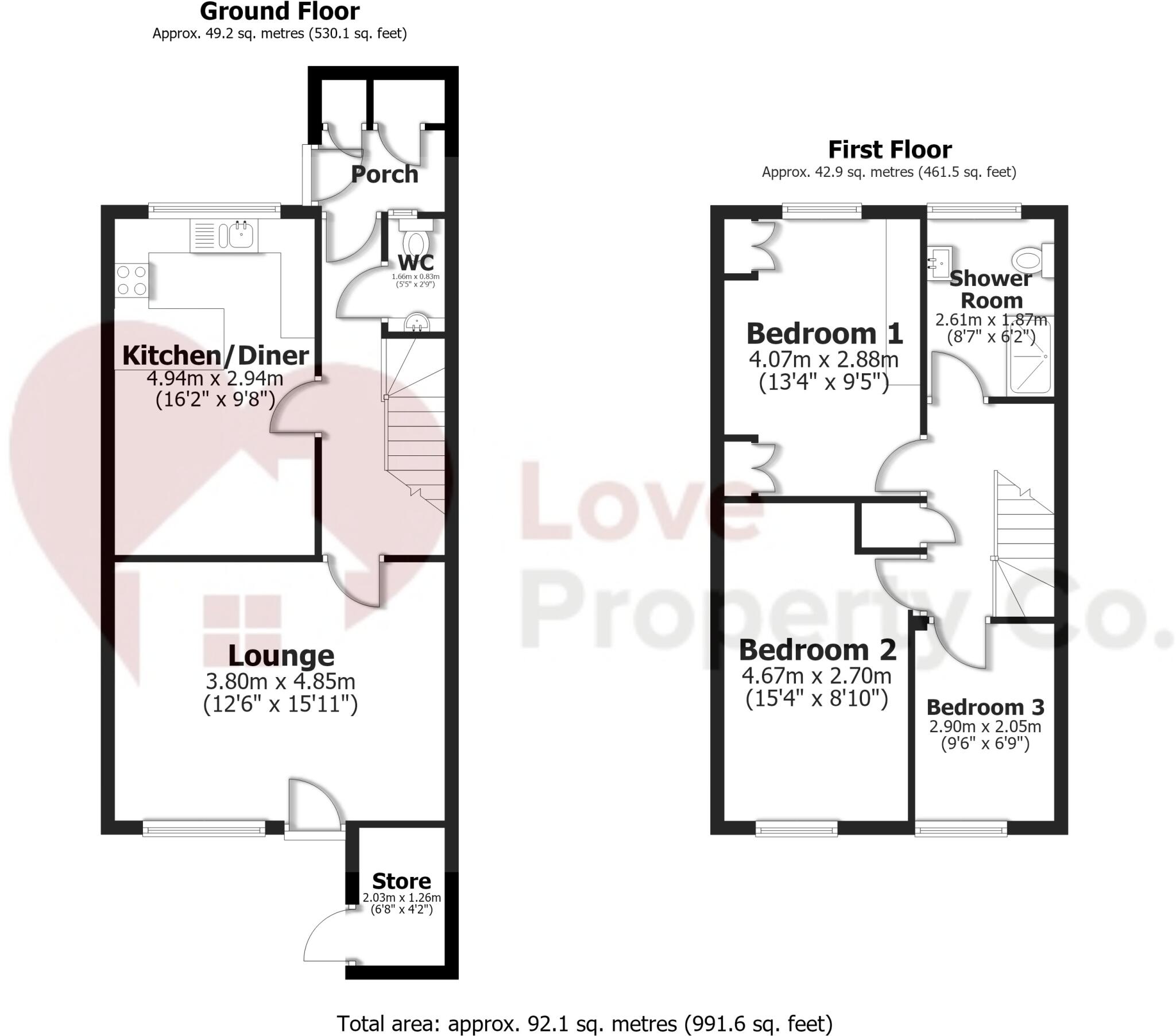 Worcester Walk, Marston Green, Solihull, B37 5NZ floorplan