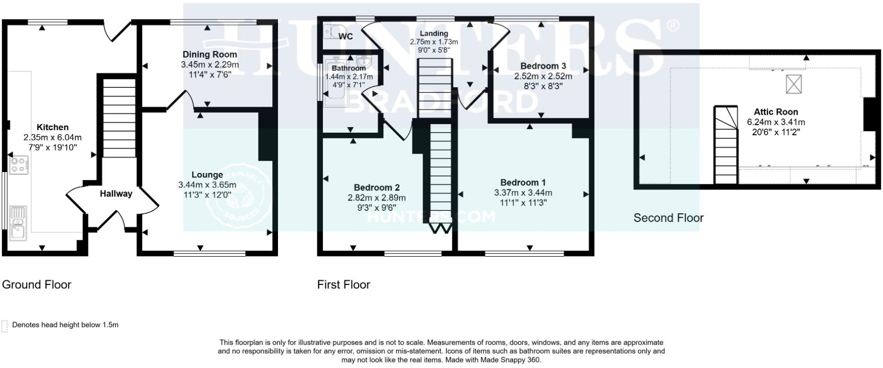 Telscombe Drive Bradford, BD4 9AF floorplan