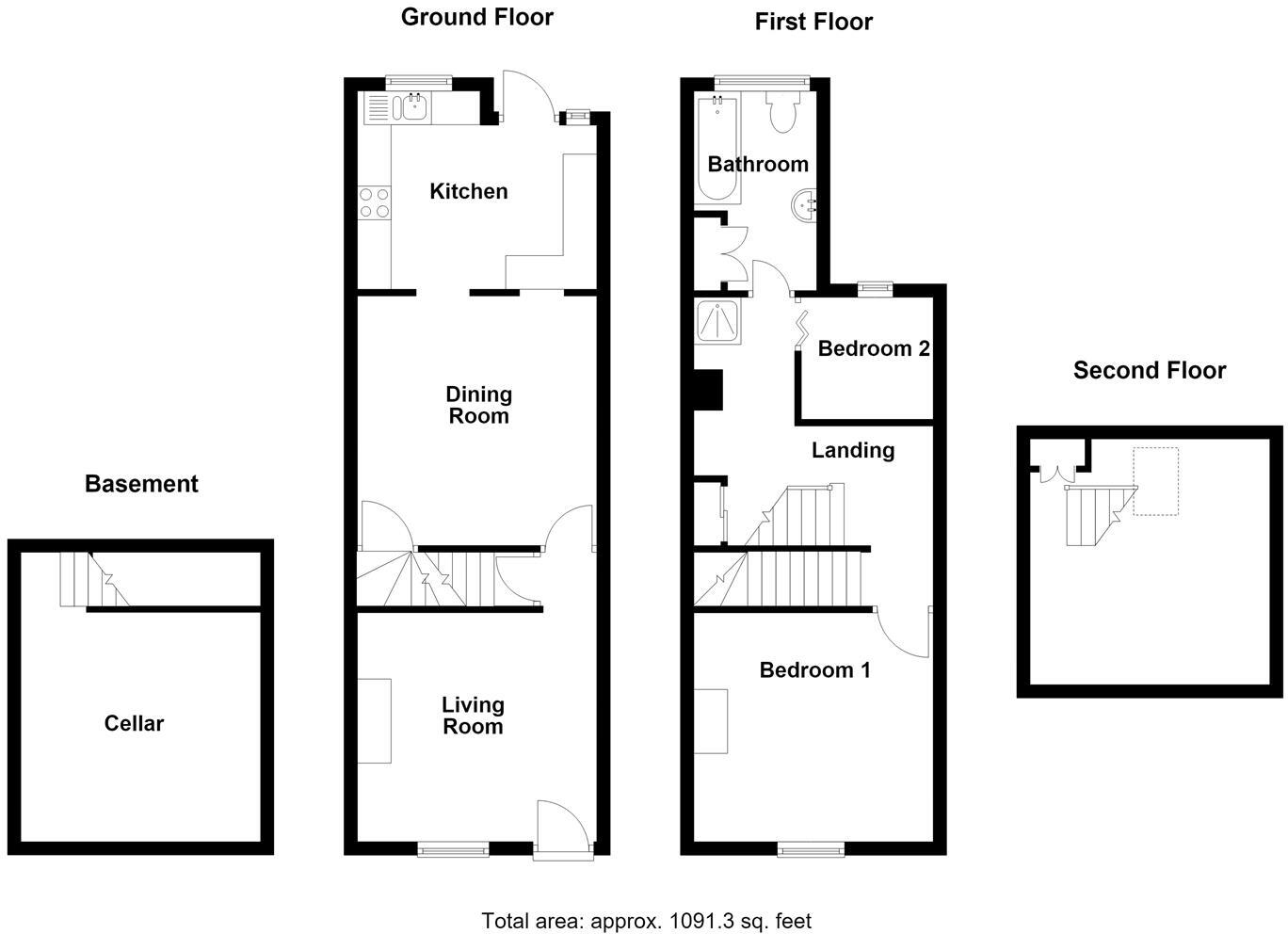 28 Severn Street, Shrewsbury SY1 2JA floorplan