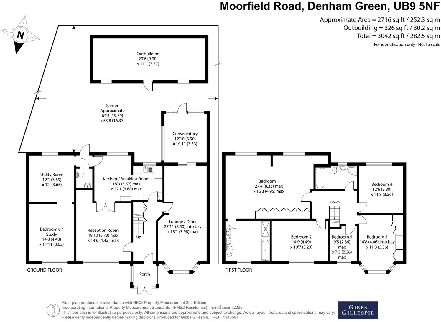 Moorfield Road, Denham Green floorplan