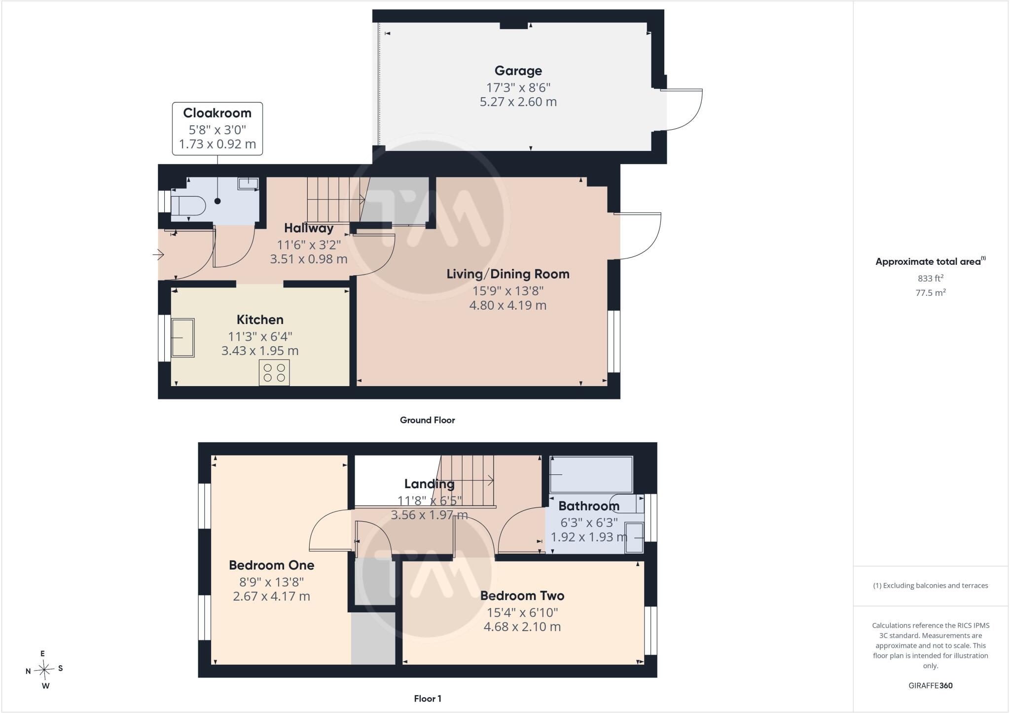 Cook Drive, Eynesbury, St. Neots, Cambridgeshire, PE19 floorplan