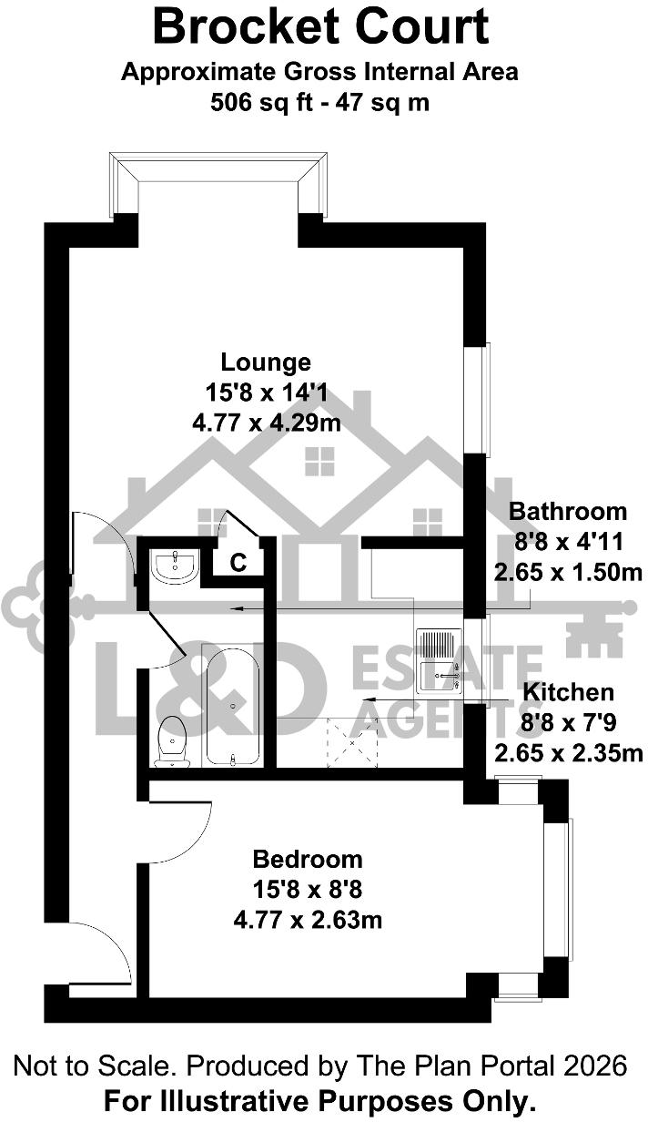 Brocket Court, Vincent Road, Leagrave, Luton, Bedfordshire, LU4 9BD floorplan