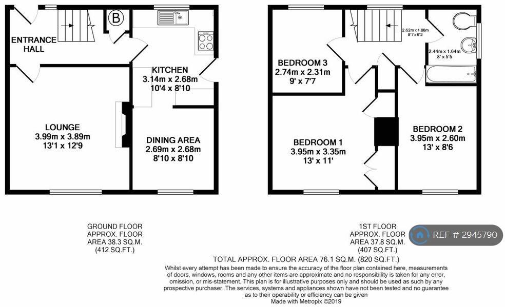 Blackdown Road, Bristol, BS20 floorplan