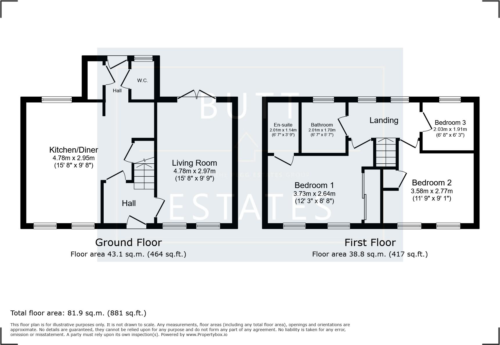 Pinn Lane, Exeter floorplan