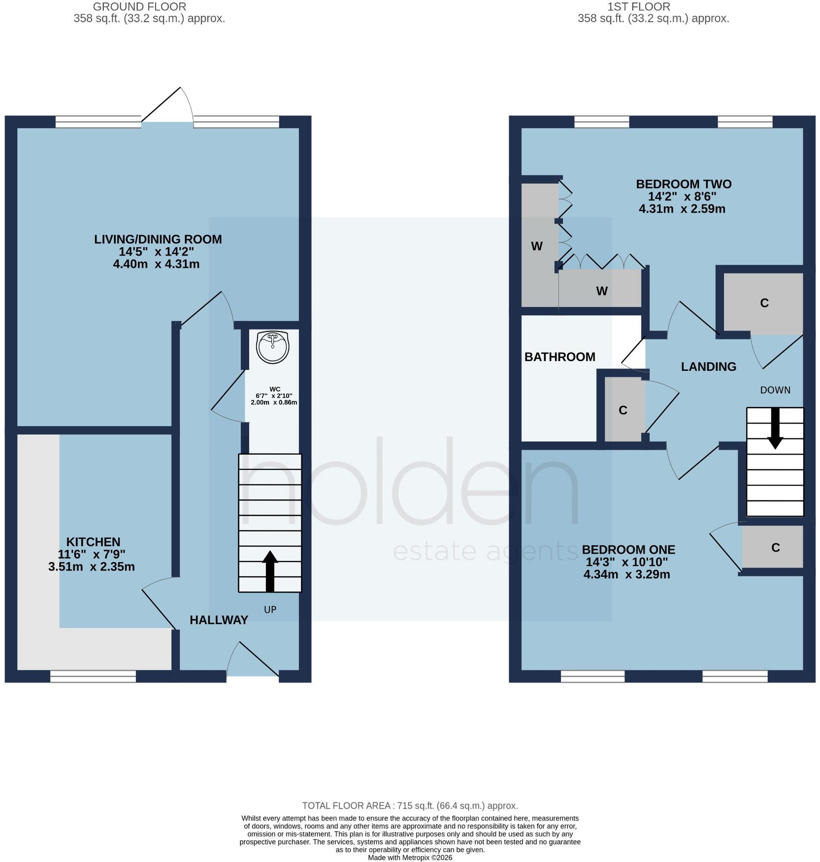 Benbridge Close, Heybridge floorplan
