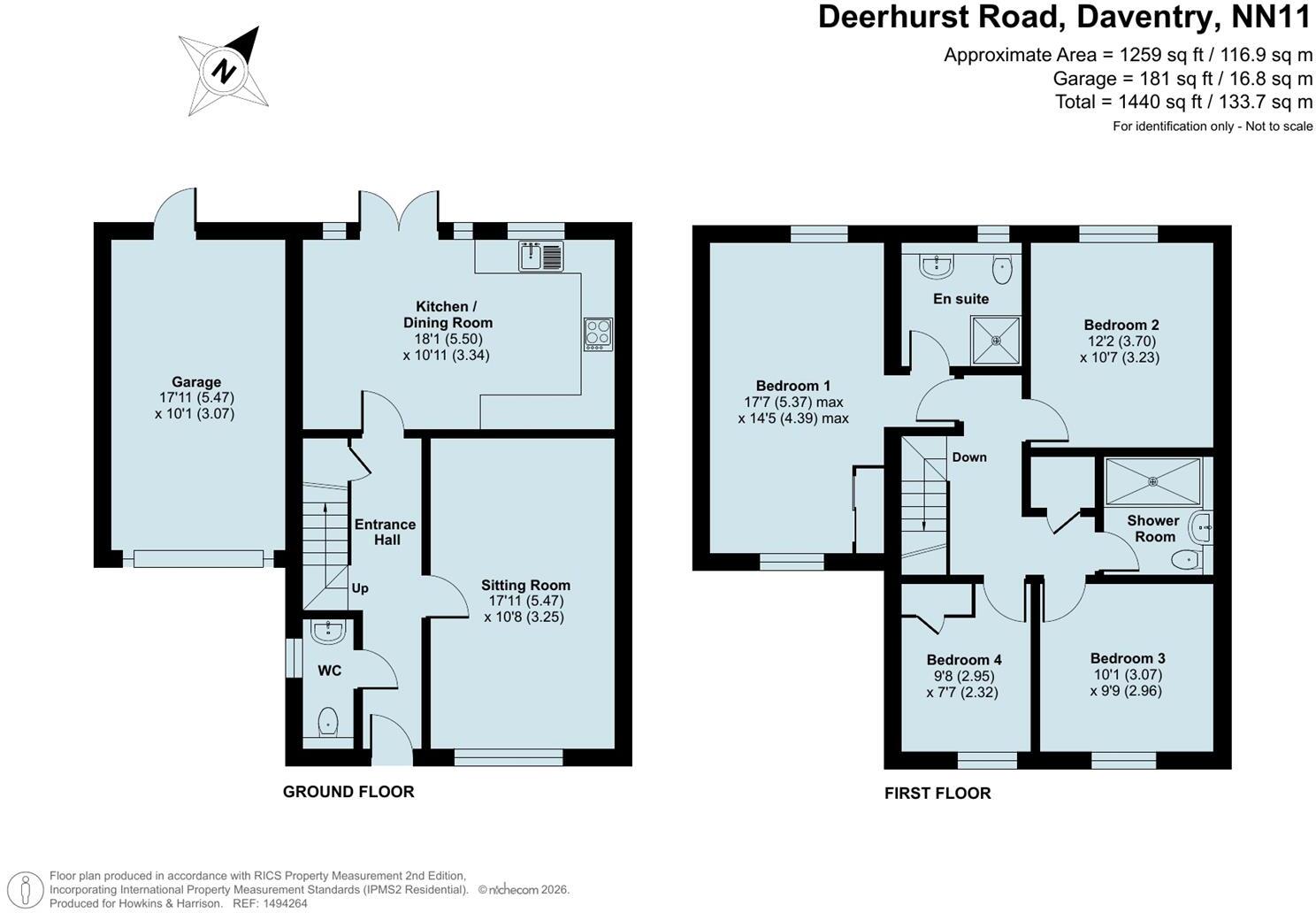 Deerhurst Road, Daventry, NN11 floorplan