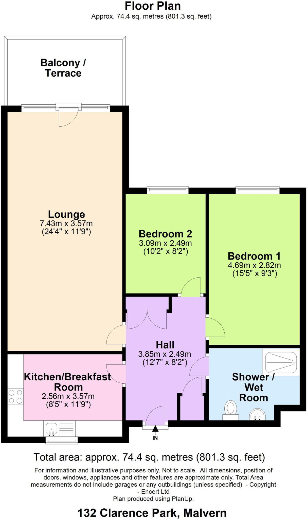 Worcester Road, Malvern, WR14 floorplan