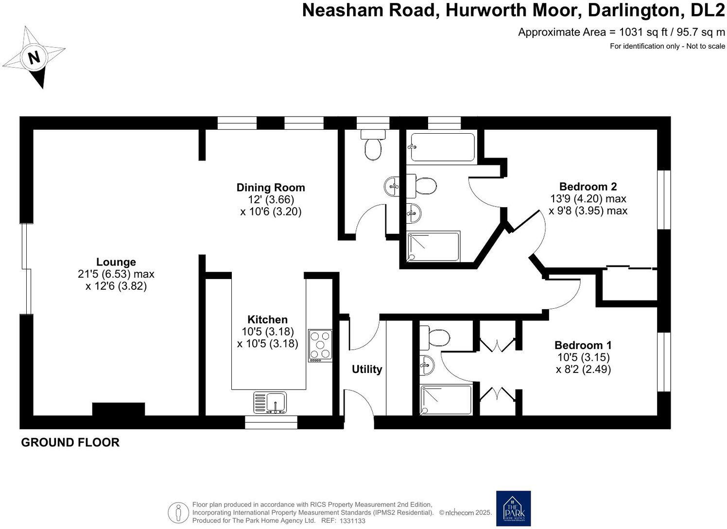Hurworth Springs Country Park, Neasham Road, Hurworth Moor, Darlington, DL2 1PY floorplan